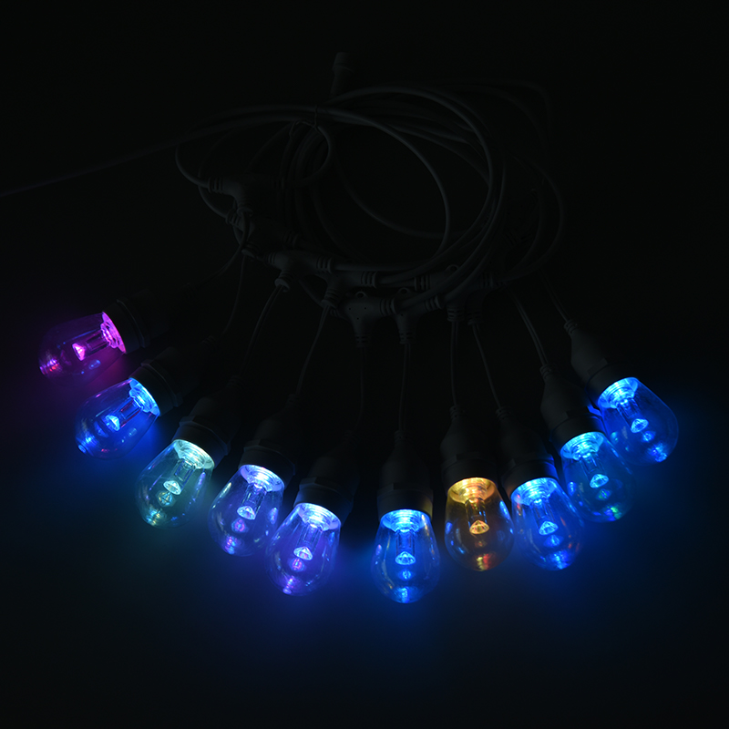 Teplé biele závesné svietidlá RGB s možnosťou ovládania na úrovni S14 pixelov
